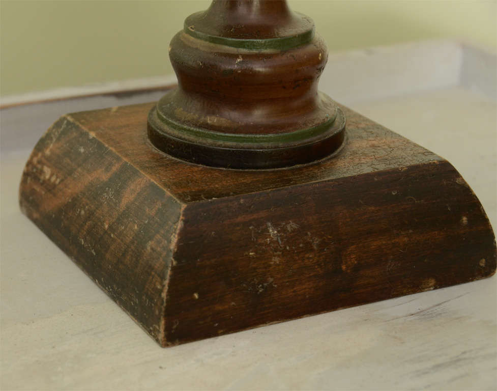 Painted wood collectible box with lid from France